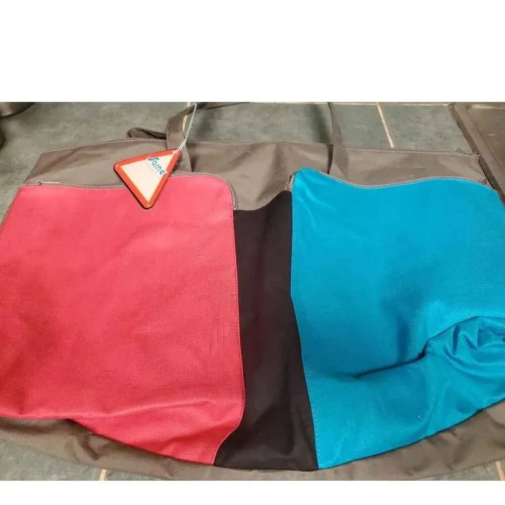 Sarne by Frontrunner Oversized Colorblock Tote Bag NWT Vintage